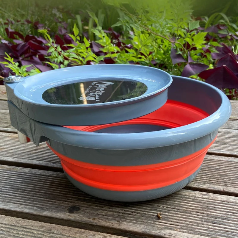 Bandeja de cebo de pesca plegable grande, herramienta de equipo de pesca de silicona, caja organizadora, caja de almacenamiento de placa de señuelo de pesca de carpa, lavabo XA124G - imagen 2