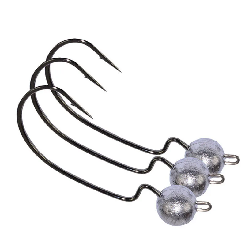 Anzuelos Jig Head plomados con púas para vinilo y shad - imagen 5