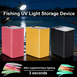 Dispositivo de luz suplementaria fluorescente para pesca, dispositivo de almacenamiento de luz UV, lámpara de luz suplementaria para pesca nocturna, 1 ud.
