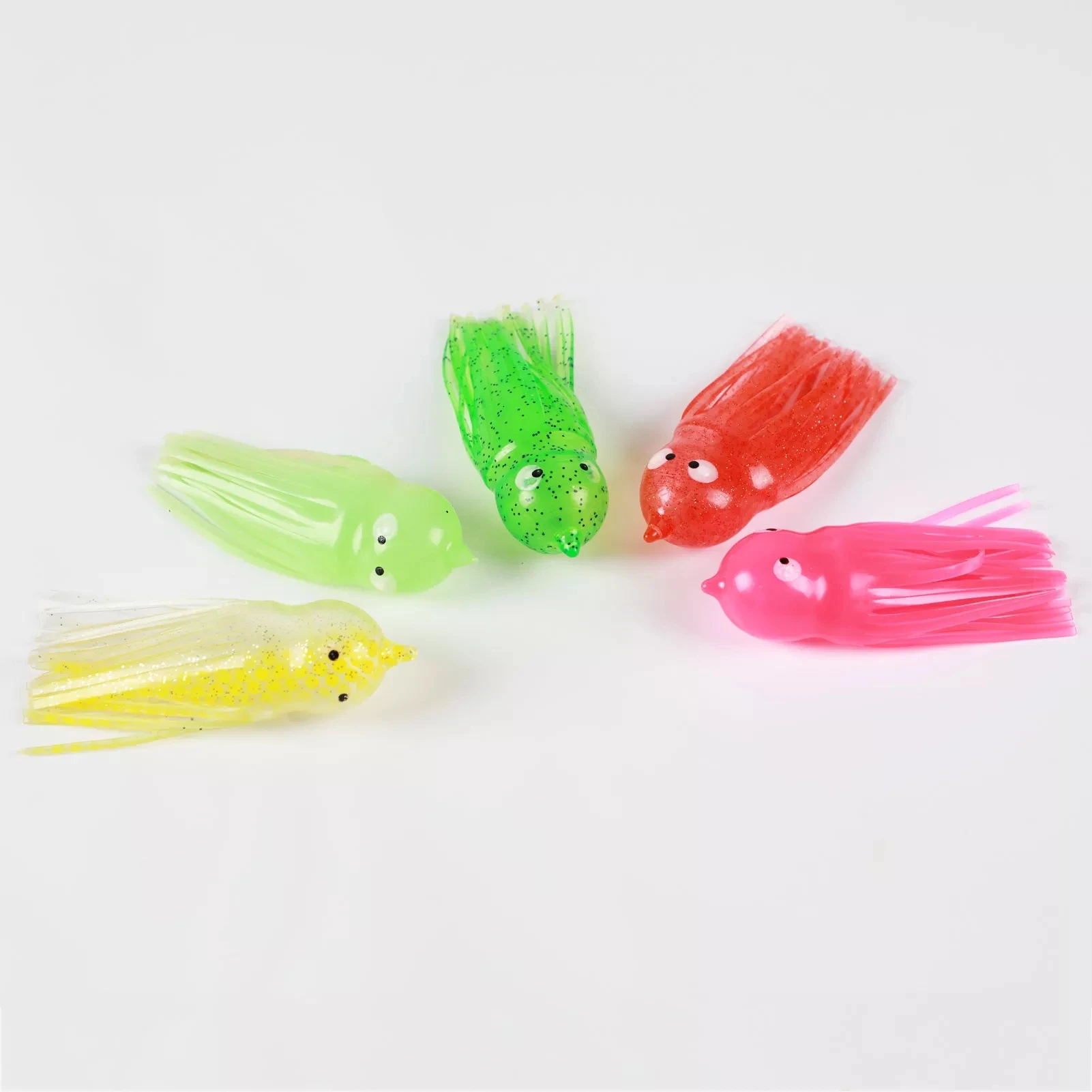 Señuelos suaves de pulpo FREE FISHER con anzuelo afilado para pesca