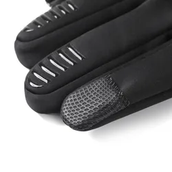 Guantes de ciclismo de invierno con pantalla táctil, hebilla de bloqueo, antideslizantes, gruesos, a prueba de frío, a prueba de viento, cálidos para exteriores