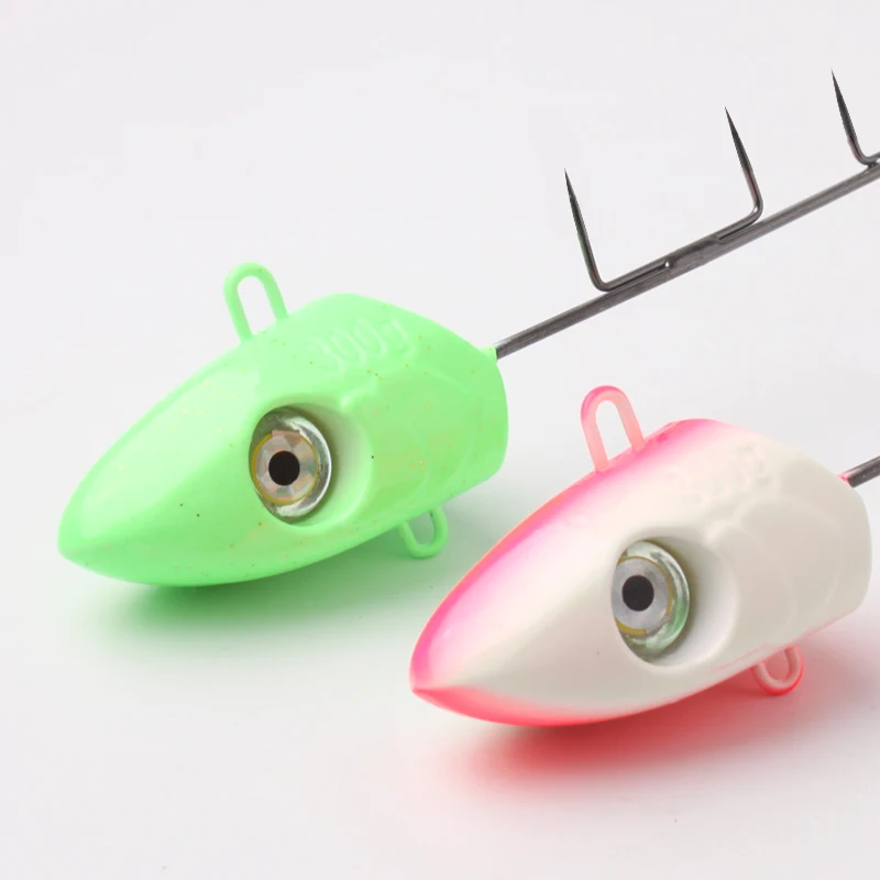 Kawa 1 st Vissen Tianya Haak Jig 100g/160g/200g/250g/300g Crank Haak Met Grote Vis Ogen Zoutwater Haken Voor Hairtail Cutlassfish - imagen 2