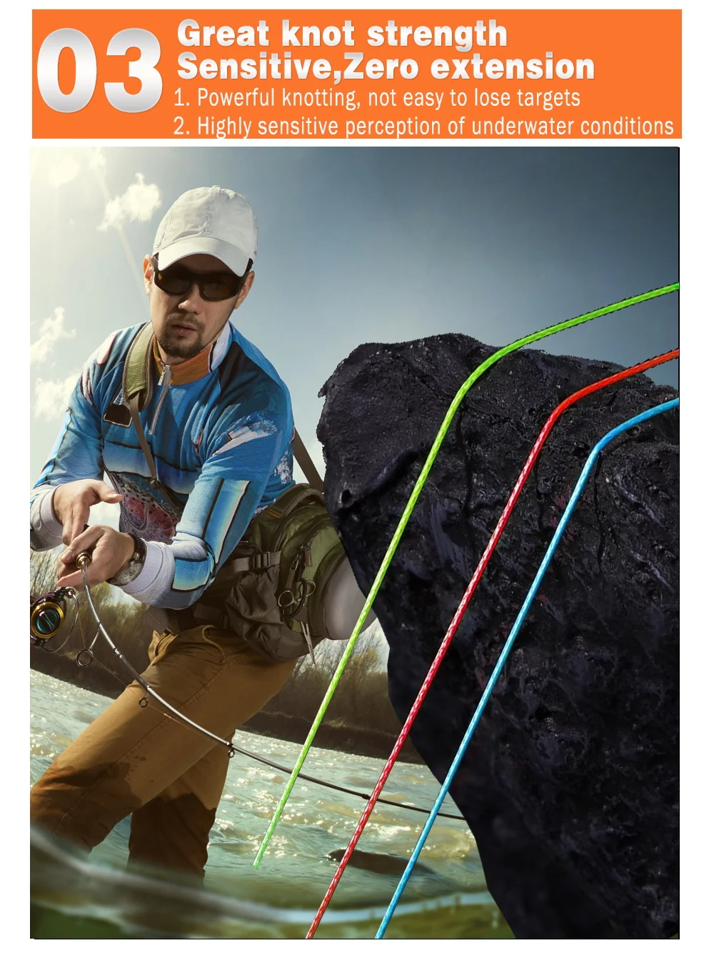 Línea de Pesca trenzada, 8 hebras, 100M, 300M, 500M, 1000M, Spinning PE, multifilamento, carpa Japa, mosca, mar, agua salada, tejido, Pesca extrema - imagen 4