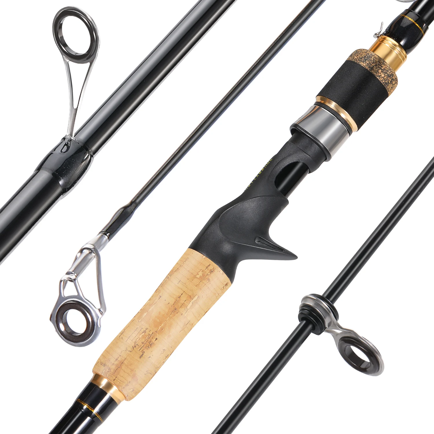 Sougayilang-señuelo de pesca Baitcasting, caña de pescar telescópica giratoria, 15g-25g, aparejos de pesca de fundición de carbono, pesca de carpa de agua dulce - imagen 2