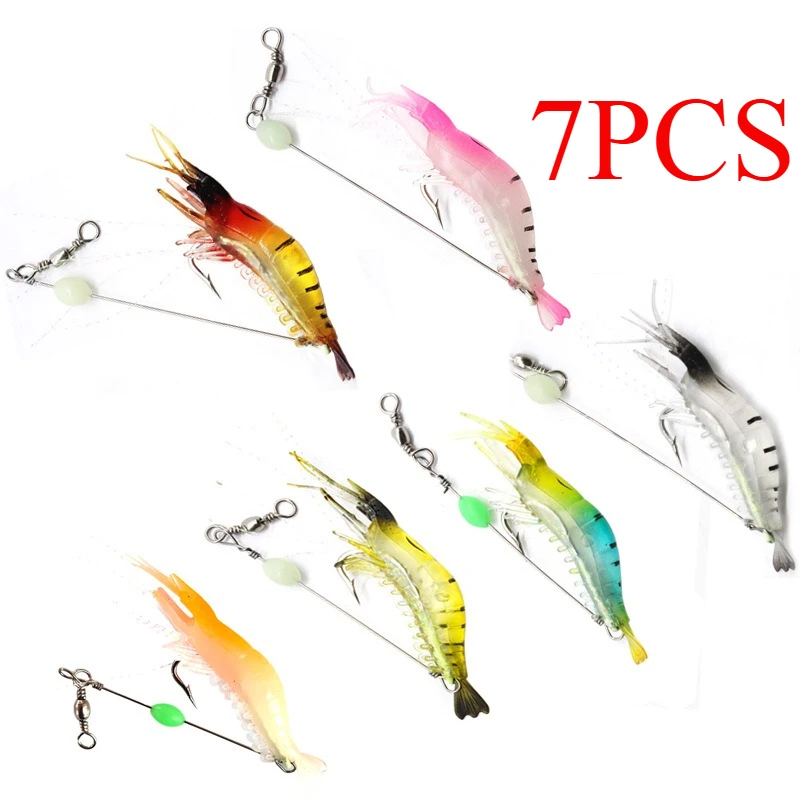 Señuelo gamba artificial 9 cm para pesca nocturna