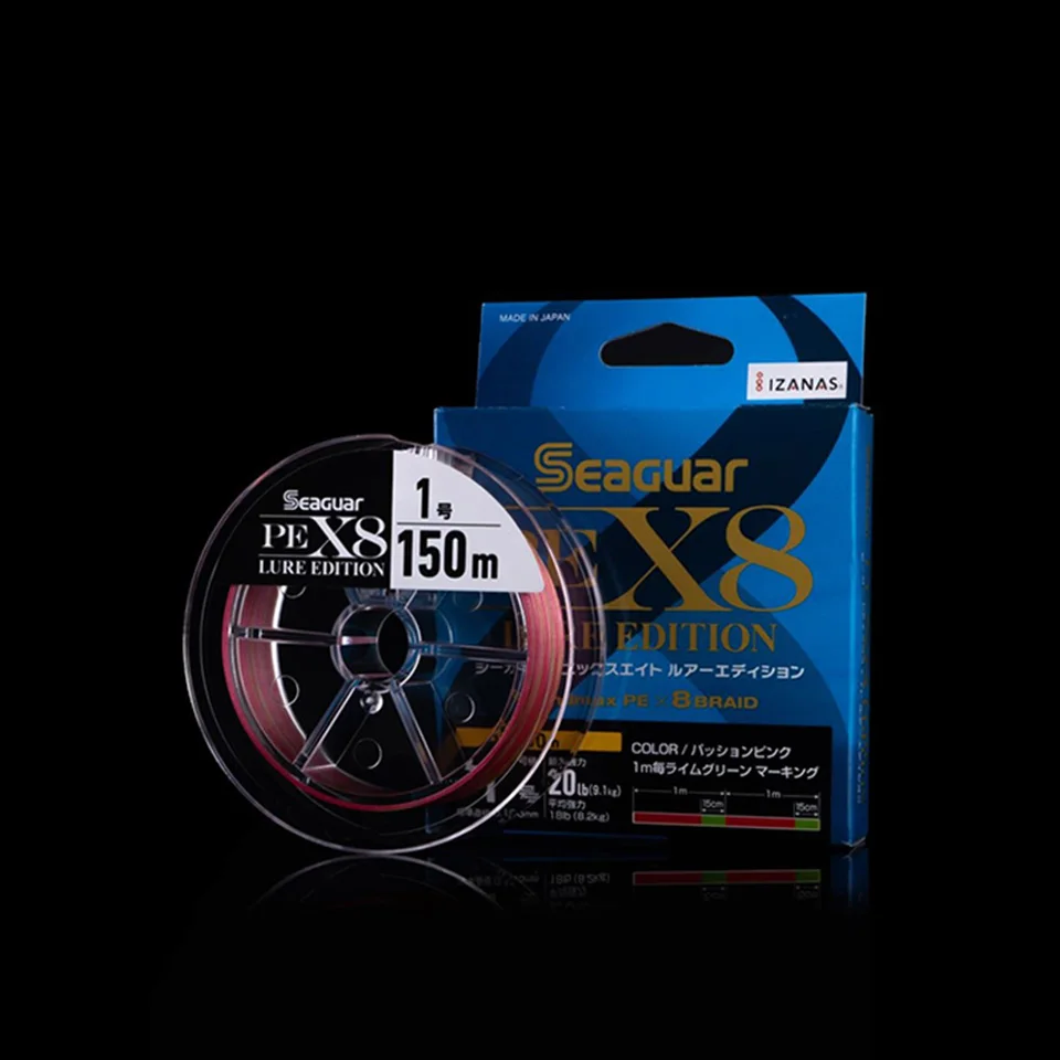 SEAGUAR-sedal de pesca Original PE X8, edición de señuelos, 0,6-2,0, tamaño 100%, multifilamento, 8 hebras, 150M - imagen 3