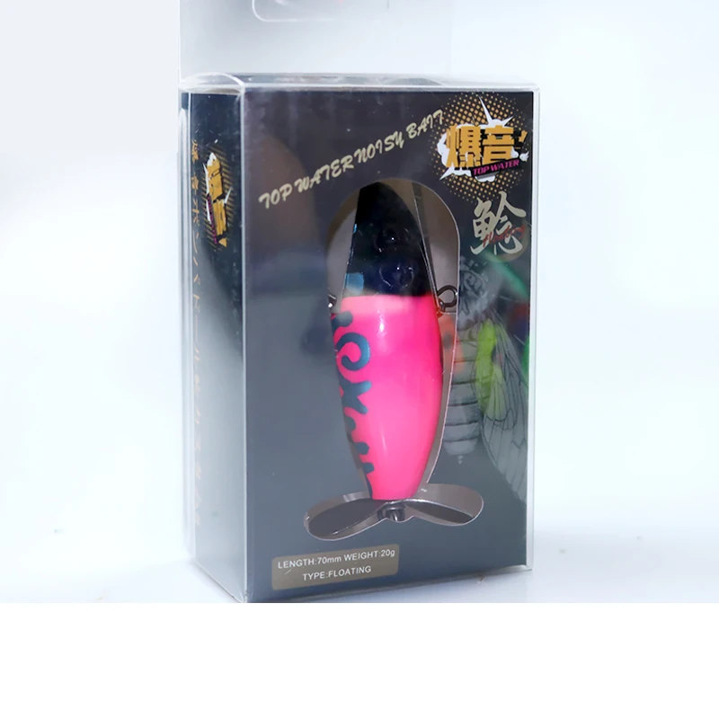 Señuelo Popper de agua, cebo flotante de 70MM/20g, Señuelos de Pesca de Mar, Wobblers giratorios de agua salada - imagen 2
