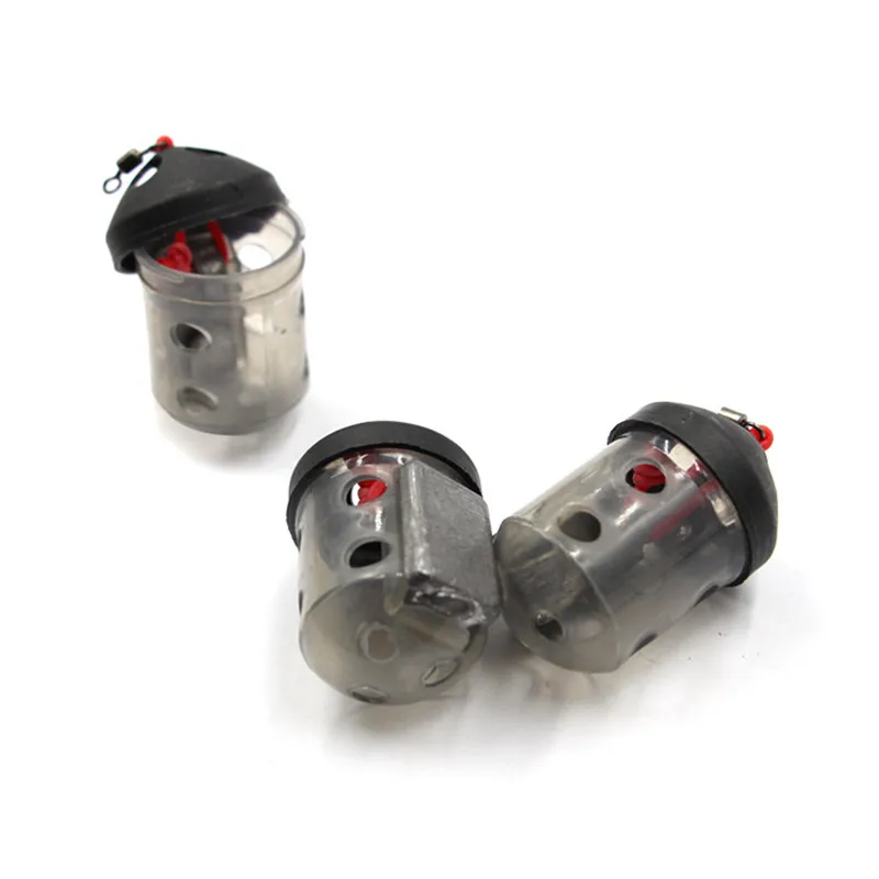 Aparejos de pesca de 1 piezas y 29g, jaula alimentadora, señuelos redondos, aparejo de recarga, anzuelo, cebo, funda envolvente en línea para carpa, accesorios de herramientas de pesca - imagen 3