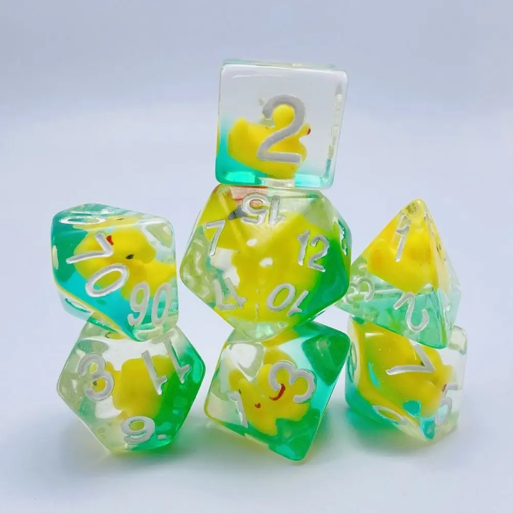 Dados Dungeons and Dragons con patos acrílicos poliédricos - imagen 5
