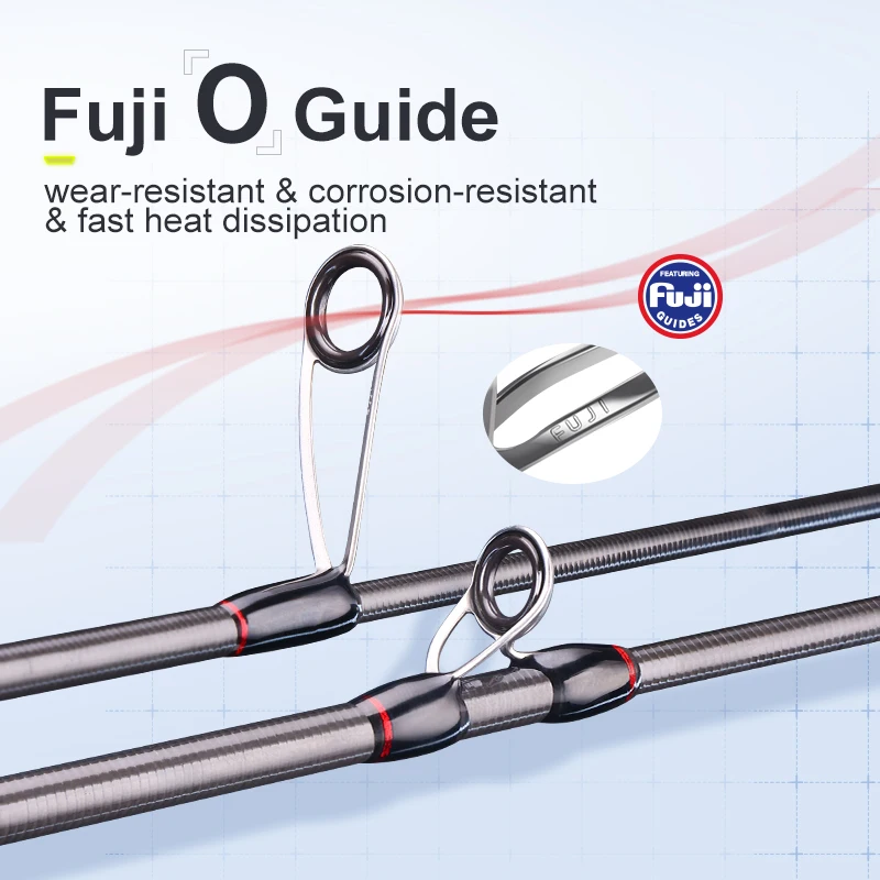 Weihe Fuji Ghost Face Fish II generación de fibra de carbono Micro caña de pescar telescópica señuelo para pesca con caña - imagen 5