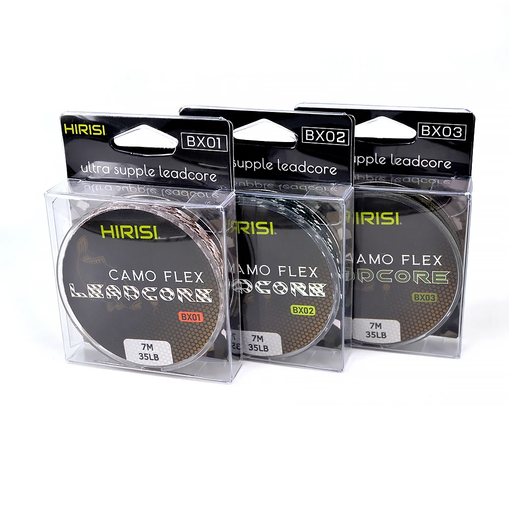 Leadcore trenzado Hirisi-2 35lb – 7m para aparejos de carpa - imagen 5