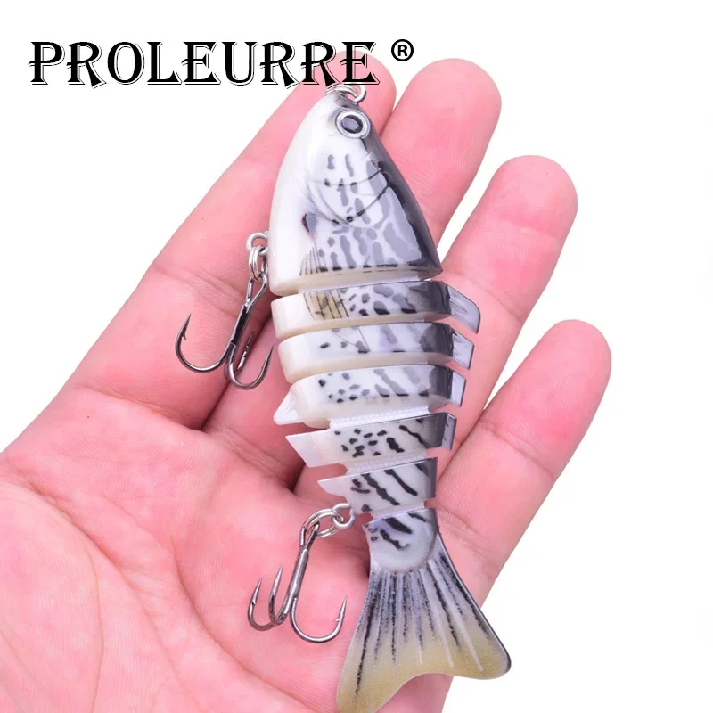 Señuelos duros multiarticulados, 10cm, 16g, Swimbait realista, Wobblers de pesca, Crankbait Artificial, 6 segmentos, aparejos de pesca, 1 Uds. - imagen 4
