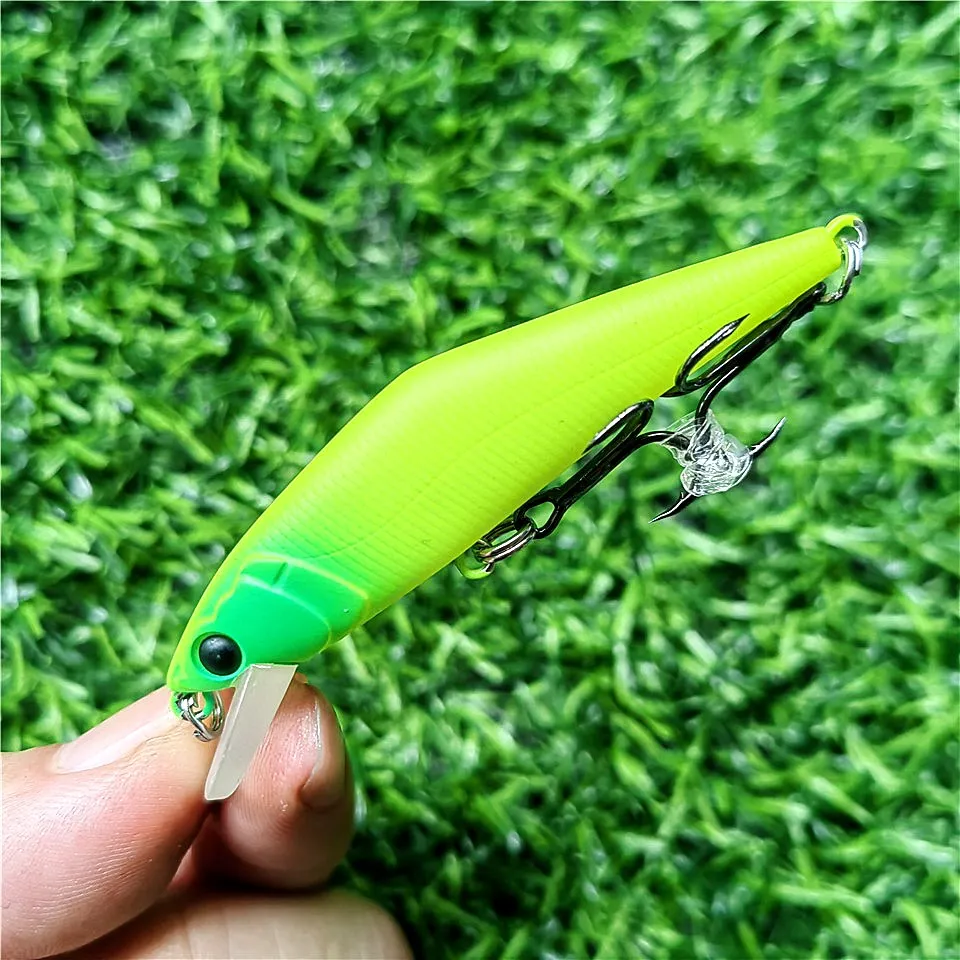 Swolfy-señuelo de pesca de pececillos, cebo duro de 60mm y 7,5g, para trucha grande, Lucio, pez Roca, Jerkbait, agua dulce y salada, Wobbler - imagen 5