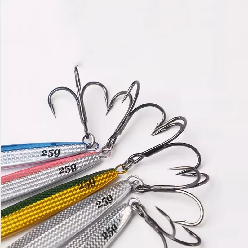 0g placa de hierro cebo de pesca cuchara de salto fundido de Metal lubina señuelo Artificial equipo de pesca cebo de pesca - imagen 5