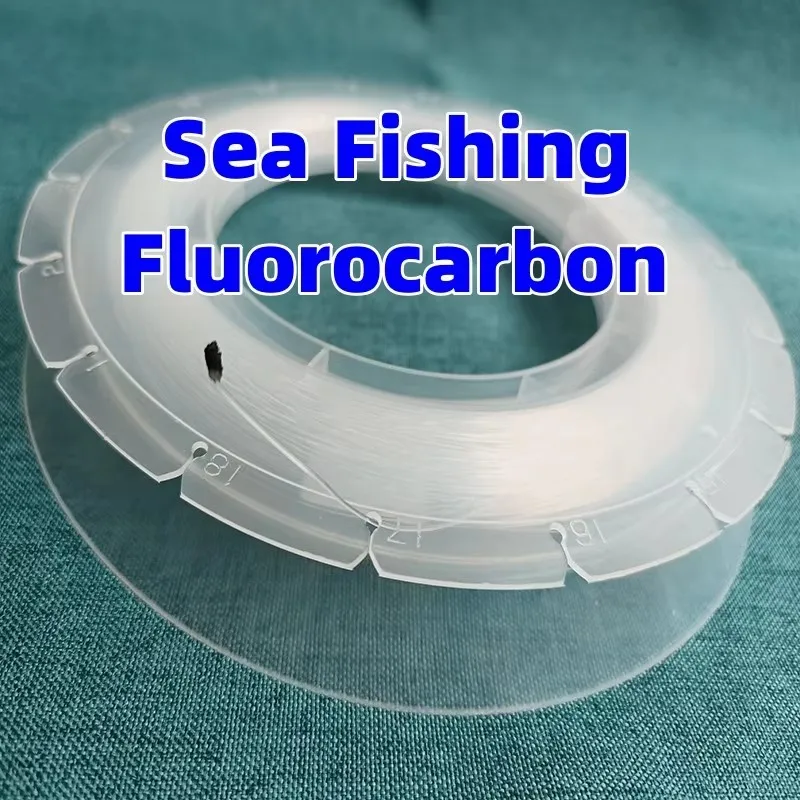 100M pesca fluorocarbono tamaño grande 0,70mm 0,90mm transparente mar pesca barco pesca carbono líder accesorios de pesca