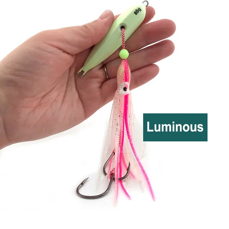 JIG25 Luna Cebo Biónico con Luz Nocturna – Anzuelo Suave - imagen 5