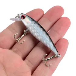 1 Uds 6,5 cm 4,5g señuelo de Pesca calidad Minnow señuelo ojos 3D cebo duro de plástico Pesca Artificial Jig Wobblers Crankbait cebo de Pesca