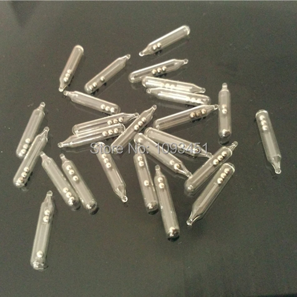 50 Uds 3mm 3 bolas Jig señuelo de pesca sonajeros de vidrio insertar tubo sonajeros sacudir atraer mosca atar atar sonajero de pesca - imagen 3