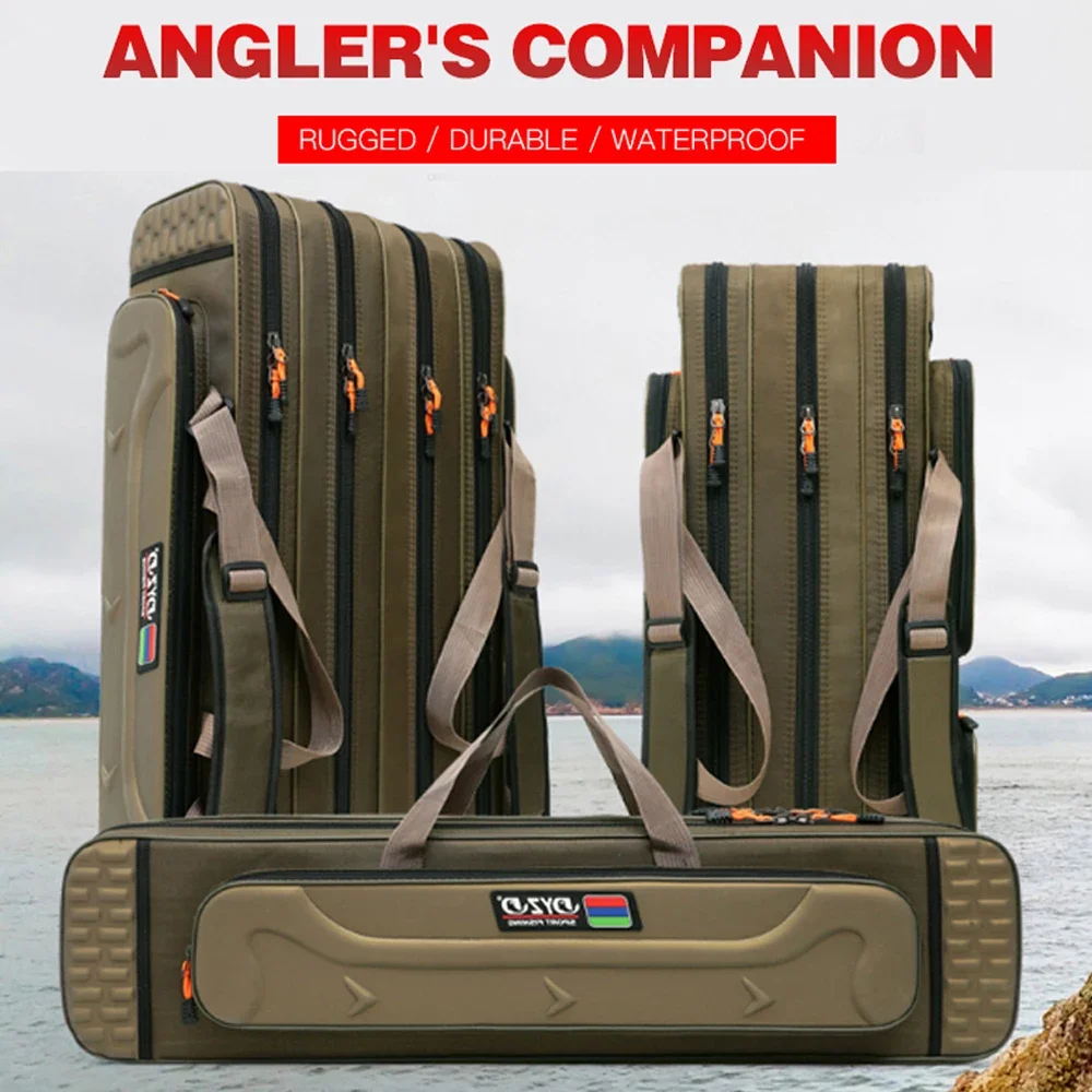 Bolsa portacañas y aparejos ligera – Multicapas para viaje de pesca - imagen 4