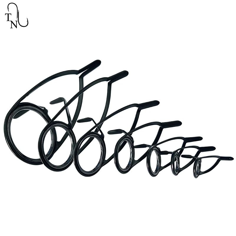 Guía de caña de pescar TN70 KW 8 - 50 #   Construcción de caña de pescar SIC RING, reparación de soporte de acero inoxidable, componentes de caña de pescar DIY, accesorios - imagen 4