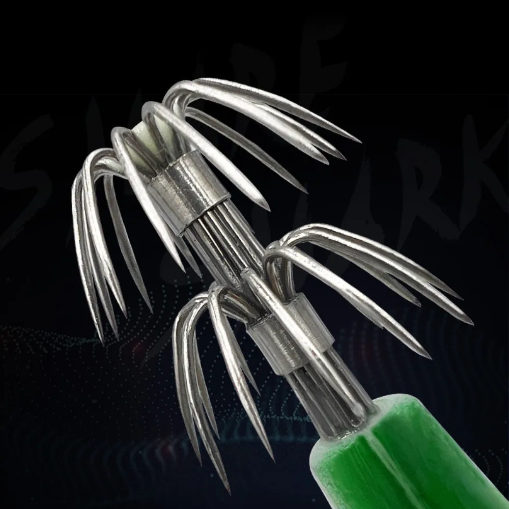 Señuelo de pesca con plantilla de calamar, 10g/10cm, camarones, gambas, brillo luminoso en la oscuridad, Spinner Artificial, aparejos de señuelo para sepia, pulpo - imagen 4