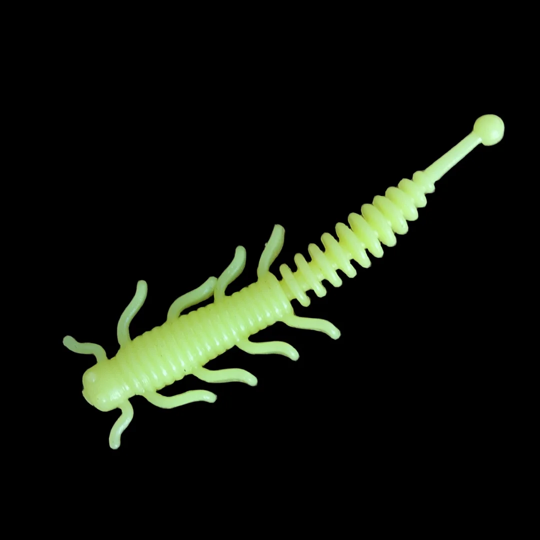 50 Uds 4cm 0,35g Señuelos de pesca blandos nuevo TPE Mini señuelo de pesca de gusano suave Rockfish cebos artificiales lubina aparejos de pesca de silicona - imagen 3