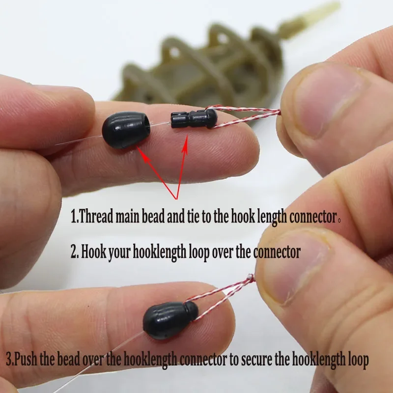 Toppory-Cuentas de cambio rápido, accesorios de pesca de carpa, 15/30 Uds. - imagen 4