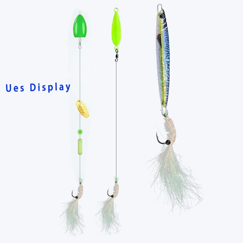 TAKEDO 6PCS/Caja 4 #   6 #   8 #   10 #   12 #   Anzuelo de pesca con mosca, cebo Artificial con forma de camarón, señuelo para Pout, pez mandarín - imagen 3