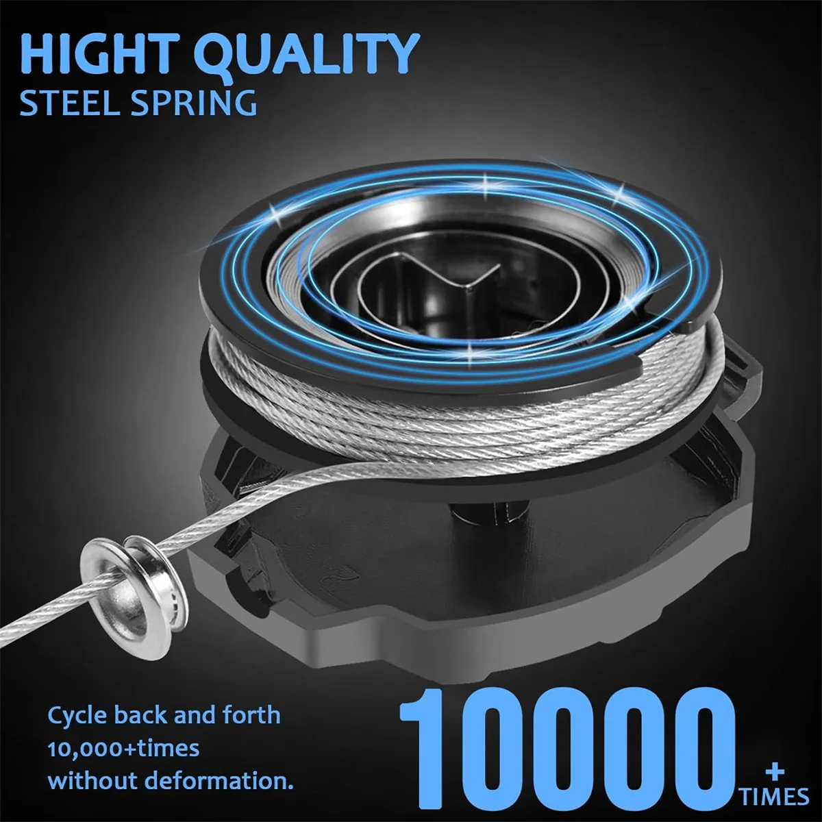 Mosquetón telescópico versátil para exteriores, llavero retráctil con funda para tarjeta de identificación, llavero, cordón, herramienta de pesca para acampar - imagen 2