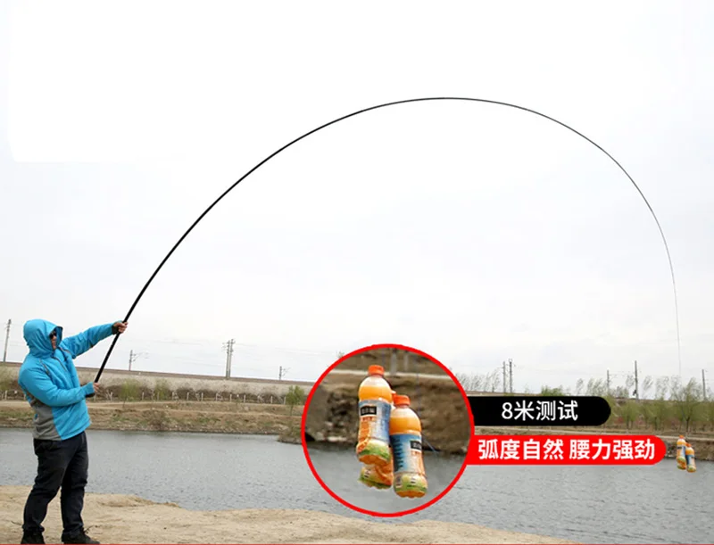 Caña de pescar de alto carbono, 8m, 9m, 10m, 11m, 12m, 13m, caña alimentadora eléctrica, caña telescópica dura ultraligera, punta de repuesto para pesca de carpa B527 - imagen 4