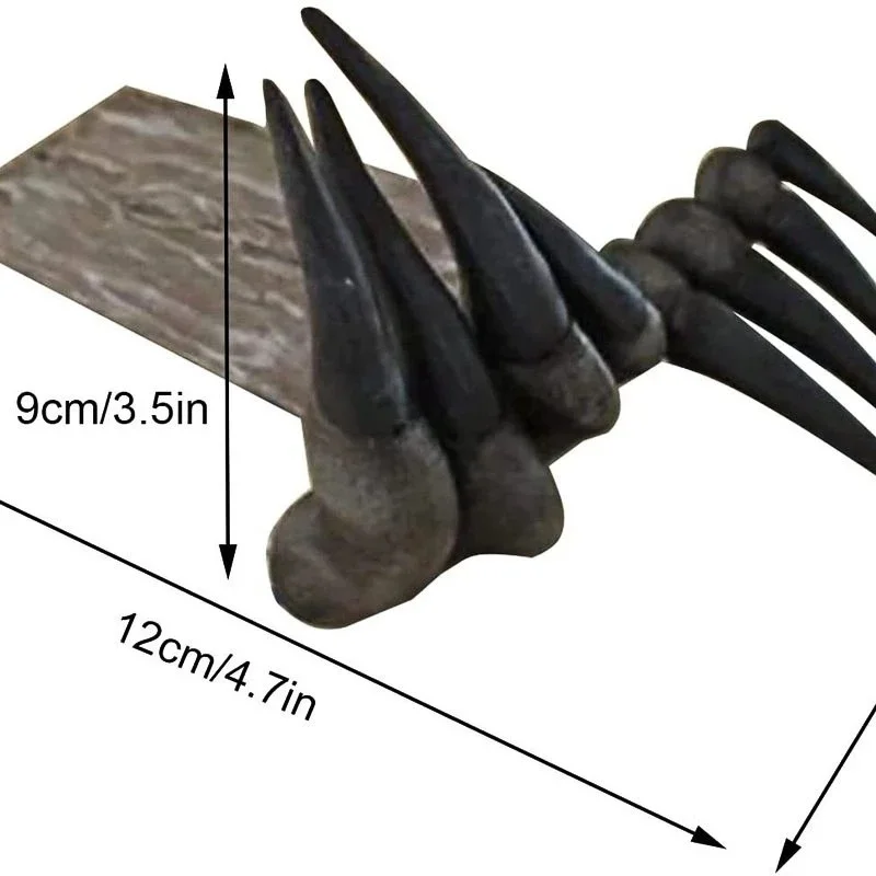 Marcapáginas de película de terror de Halloween de mano del diablo, artesanías de resina, marcapáginas de decoración de escritorio - imagen 5