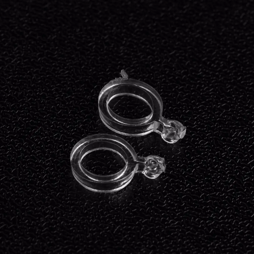 100 Uds. Aparejos de pesca transparentes elásticos calientes bandas de cebo de pellets de PE blanco bandas de cebo de pellets - imagen 4