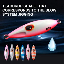 CASTFUN-señuelo de Metal para pesca en agua salada, cebo de fundición a tierra, Jigging, 30g, 40g, 60g, 80g