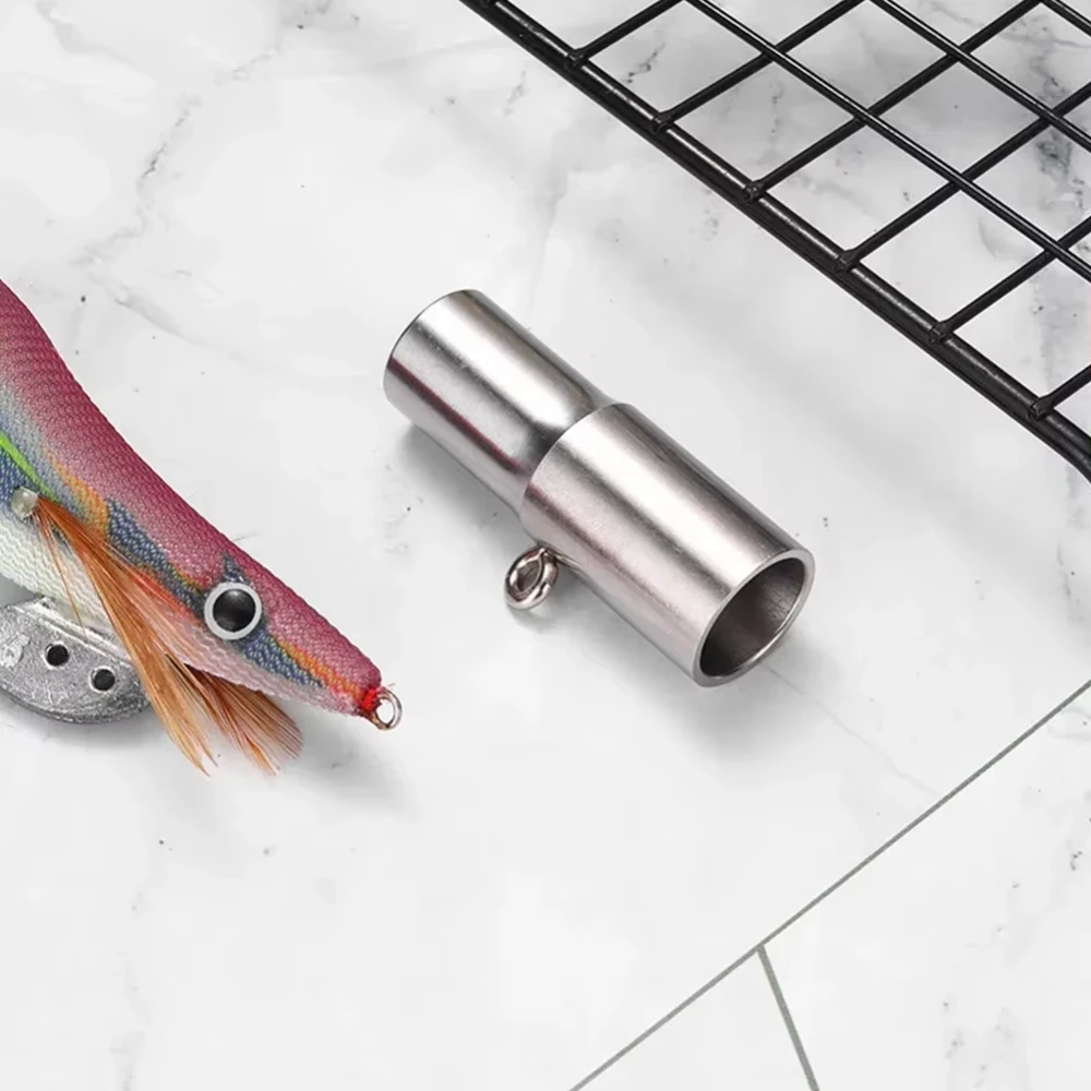 Anzuelos de calamar de acero inoxidable, plantilla de señuelo, anzuelo de tinta de pulpo, aguja de recuperación, reparación de cebo de pesca, herramientas de aparejos - imagen 2