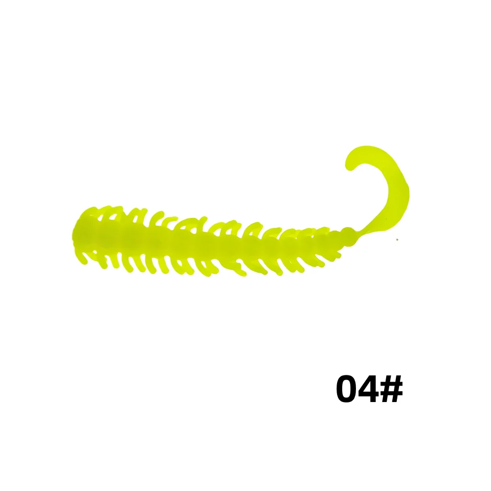 MUKUN-señuelo de pesca de gusano de plástico suave, cebo Artificial para agua salada, 12 piezas, 50MM, 0,5g - imagen 3