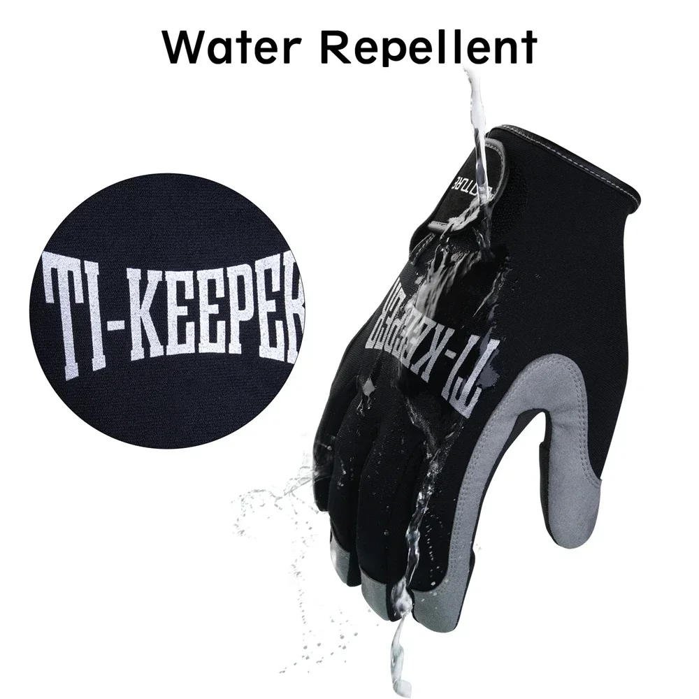 Goture Ti-Keep guantes de pesca de invierno 2 dedos cortados S M L XL guantes antideslizantes impermeables para hombre guantes de pesca en hielo transpirables - imagen 4