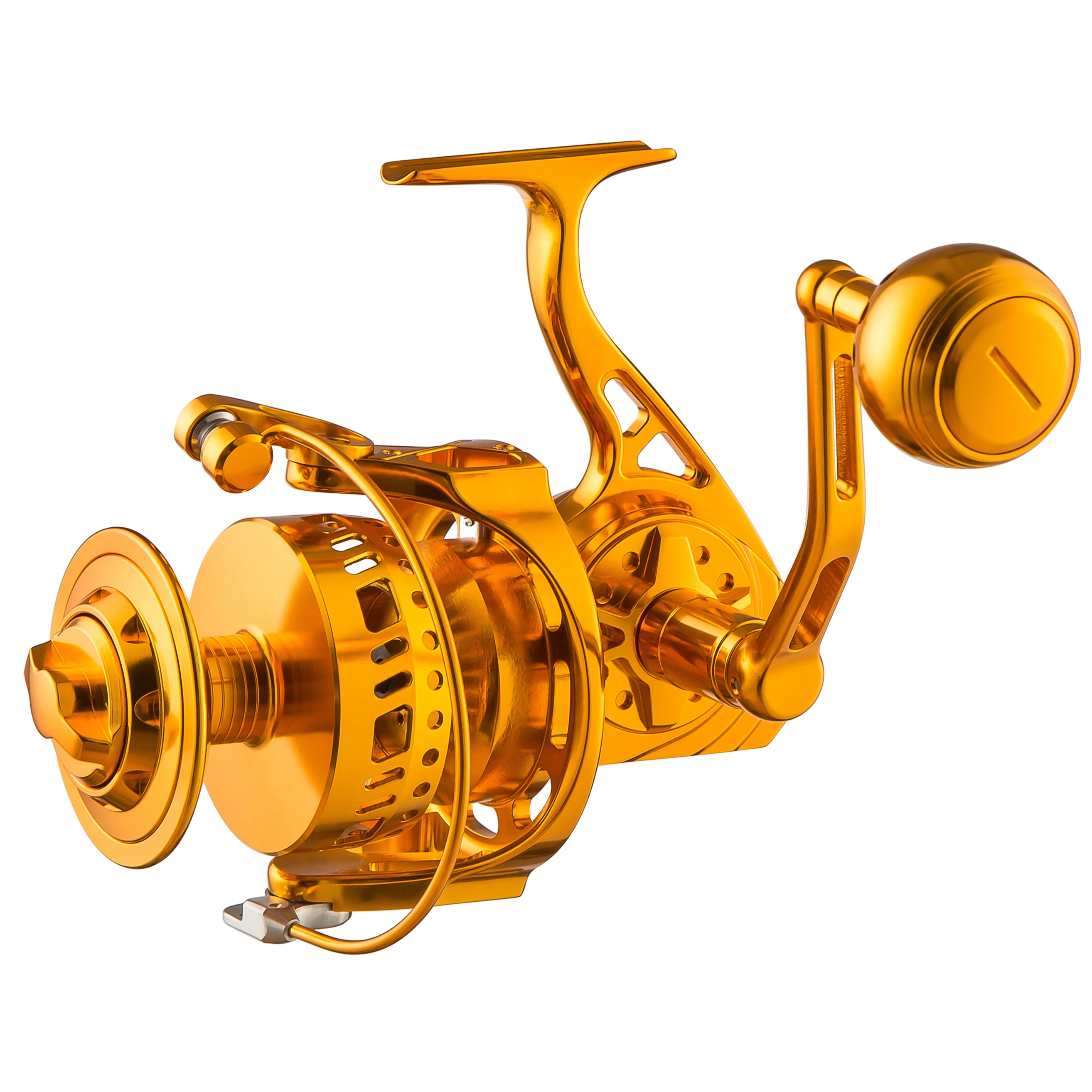 Carrete de pesca giratorio de METAL grande, 35kg o 77lb, potencia de arrastre, 7000, barco de juego grande de agua salada y húmeda, pesca en superficie en offshore