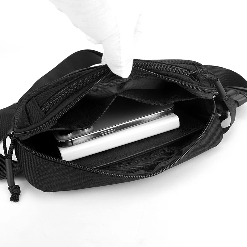 Bolsa táctica de pecho para pesca para hombre, bolsas de cintura para deportes al aire libre, senderismo, ciclismo, correr, viaje, corta distancia, bolsos de hombro para teléfono móvil - imagen 3