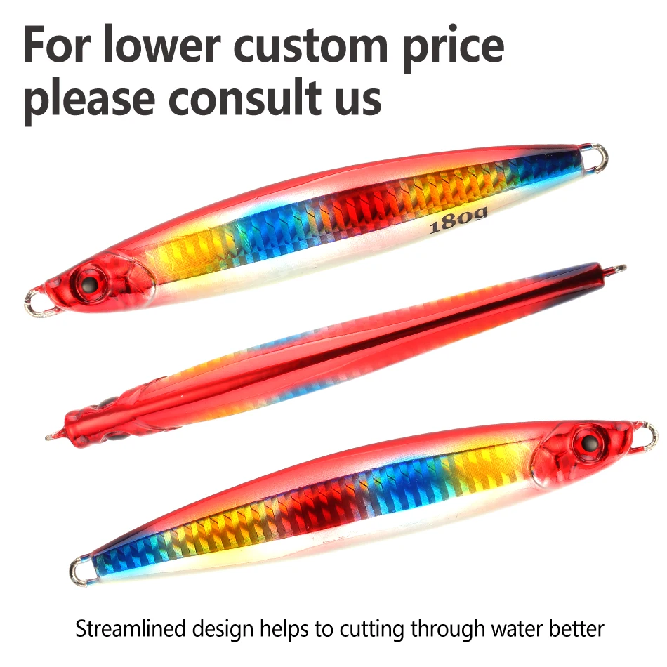 MOOKZZ-señuelo de pesca de mar con anzuelo, plantilla de paso lento, 100g, 150g, 180g, 200g, 220g - imagen 3