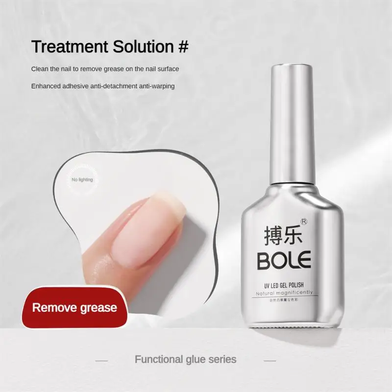 Juego de capa de sellado adhesivo de Base de esmalte de uñas, fototerapia multifuncional, juego esmerilado transparente - imagen 2