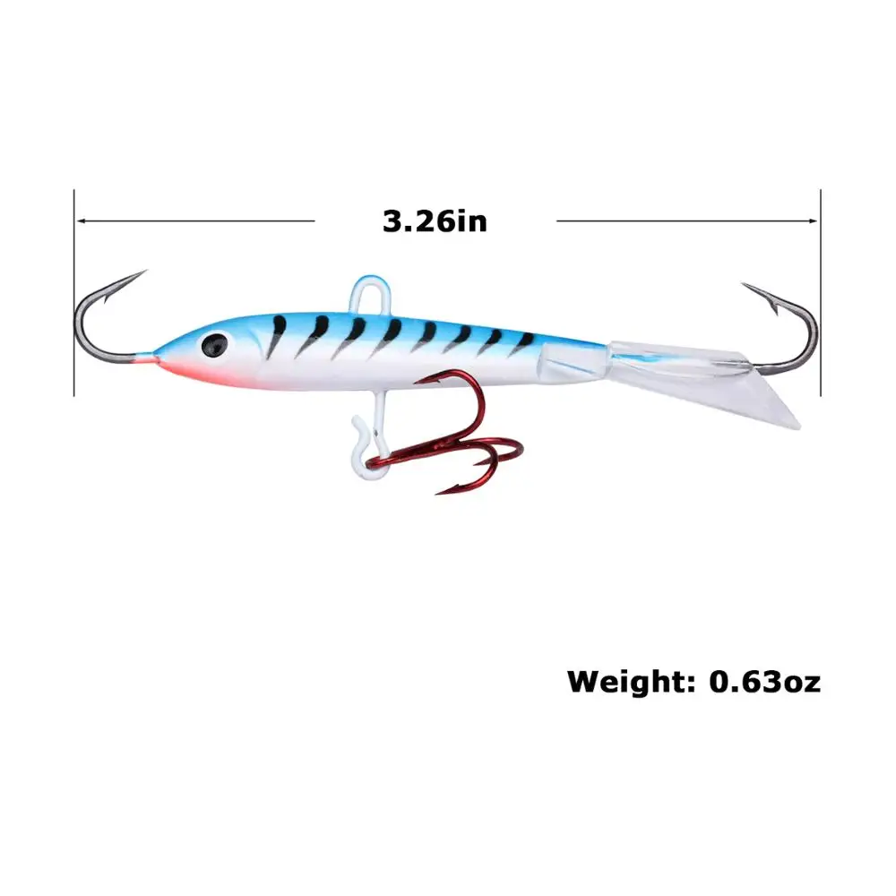 Goture-señuelo equilibrador de invierno, 8,3 cm, 18g, pesca en hielo, Jigging Rap con perfil de pececillo, equilibrio para Lucio, pesca de trucha, 4 colores, 1 ud. - imagen 2