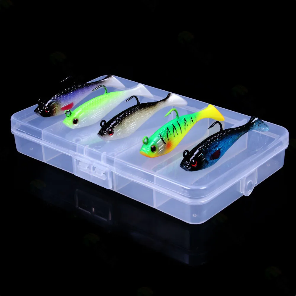 Señuelos blandos de pesca, plantillas con cabeza de plomo de 10g, señuelo de pesca suave para lubina, perca de agua dulce, cola de paleta, Swimbait, cebo de pesca para trucha, 3 uds. - imagen 2