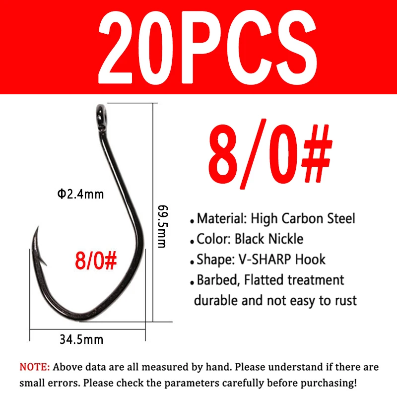 Size 8l0 20PCS