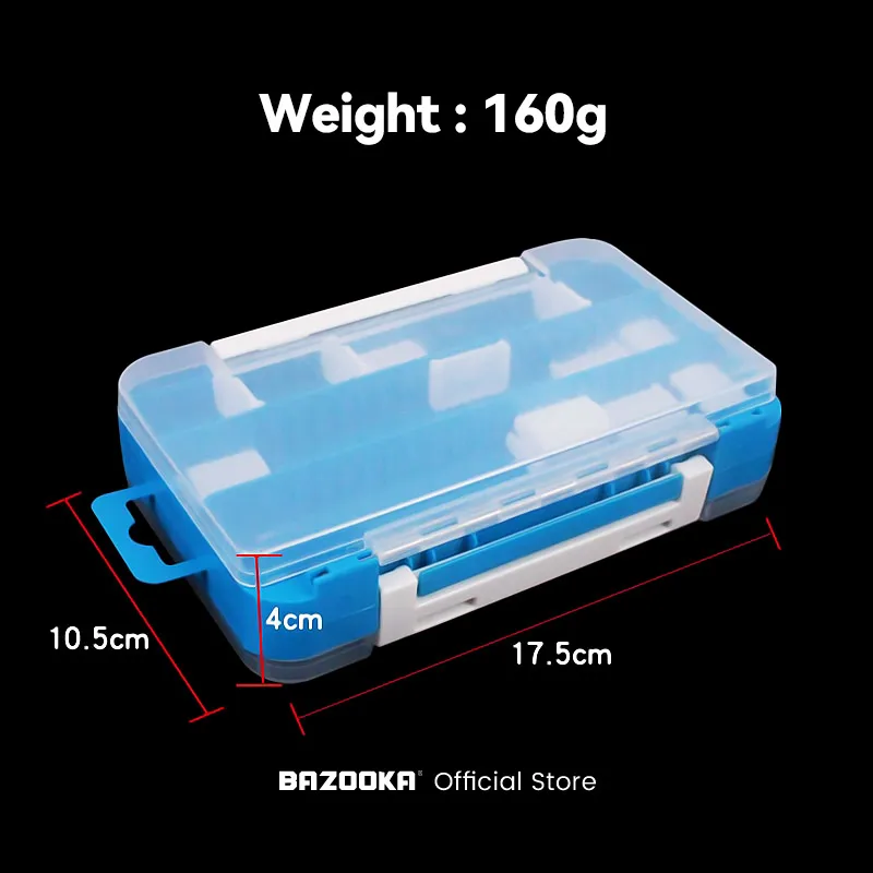 Bazooka-Juego de señuelos blandos de silicona, Kit de cebos de pesca de plomo, gusano Wobbler, cola en T, cabeza de Jigging con caja - imagen 5