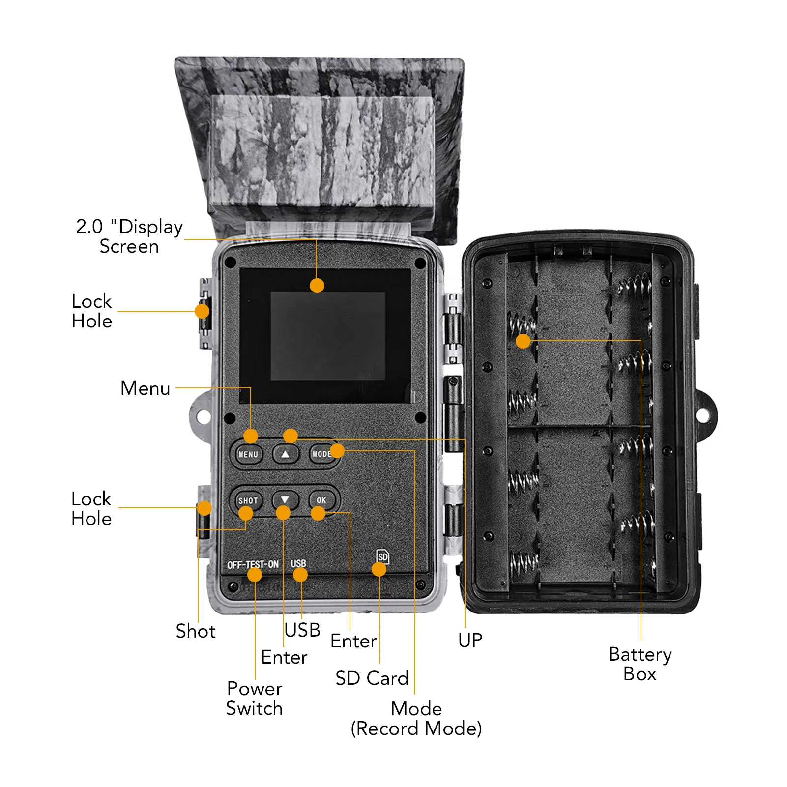Cámara de Fototrampeo Solar 4K 60MP con WiFi y Visión Nocturna - imagen 2