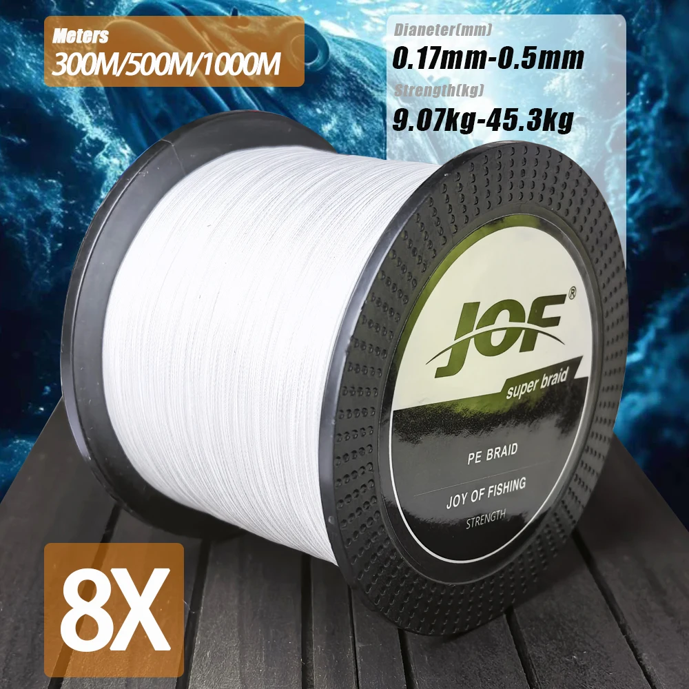 Línea de Pesca Trenzada JOF PE X8 – Super Resistente Marina