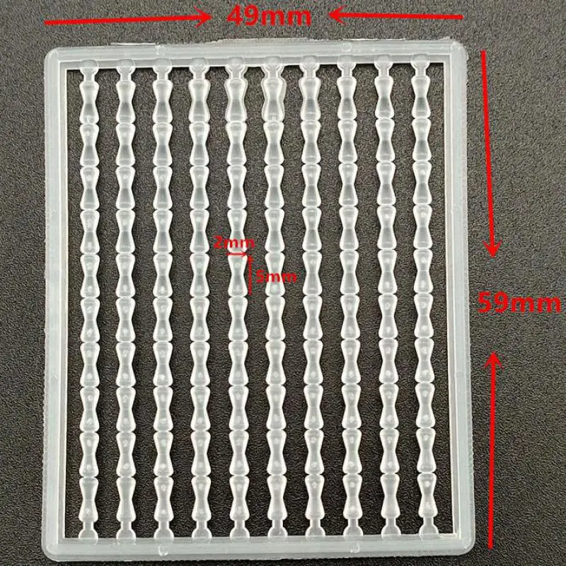 10 tarjetas/lote, 1000 Uds., topes de pelo para pesca de carpa, cebo Boilie, forma de mancuerna, topes de pesca pequeños, topes de carpa - imagen 2