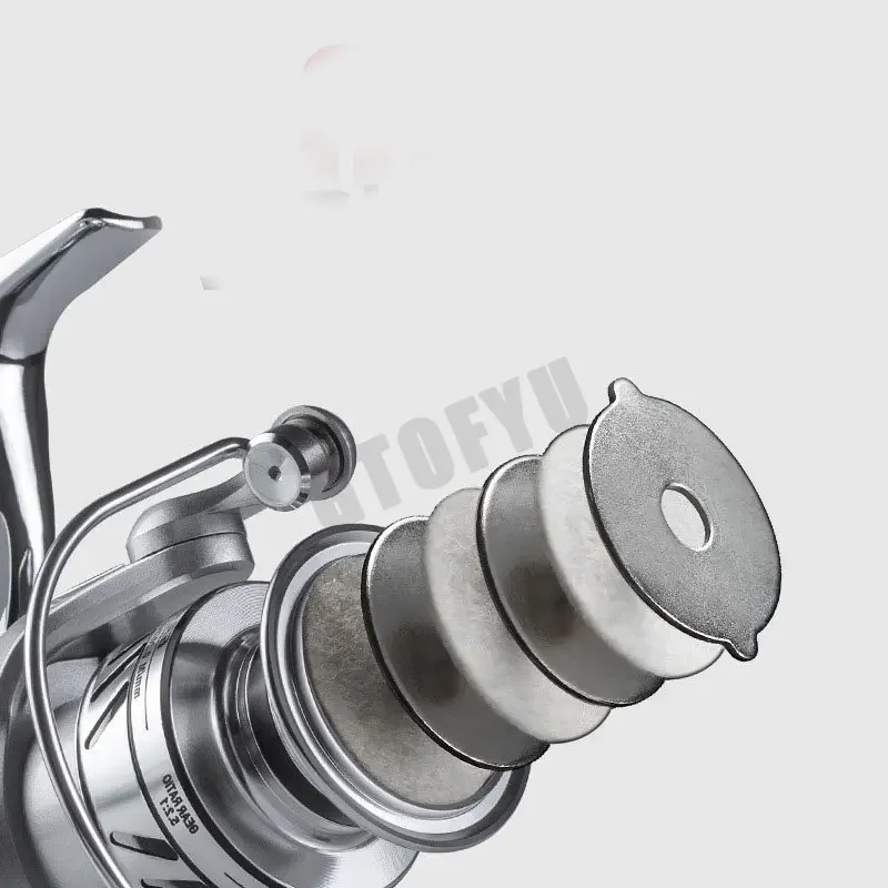 Carrete spinning metálico GA 5.2:1 para pesca en agua salada - imagen 3