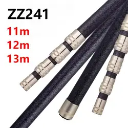 Varilla extensible ZZ241 de fibra de carbono para redes de pesca