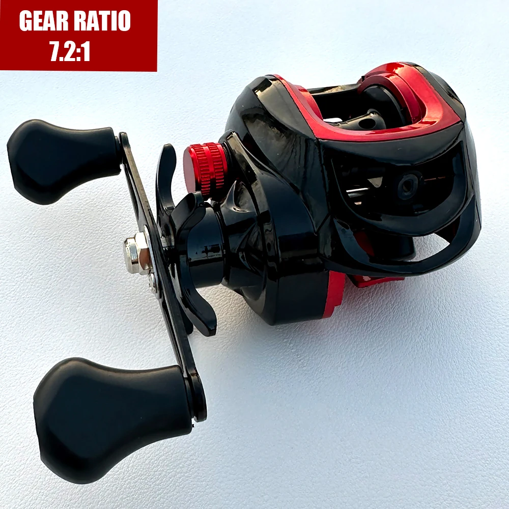 Carretes de pesca profesionales, arrastre máximo de 8KG, 18 + 1 BB 7,2: 1, carrete de pesca ultraligero de alta velocidad, carrete de Metal, rueda de agua dulce y salada - imagen 2